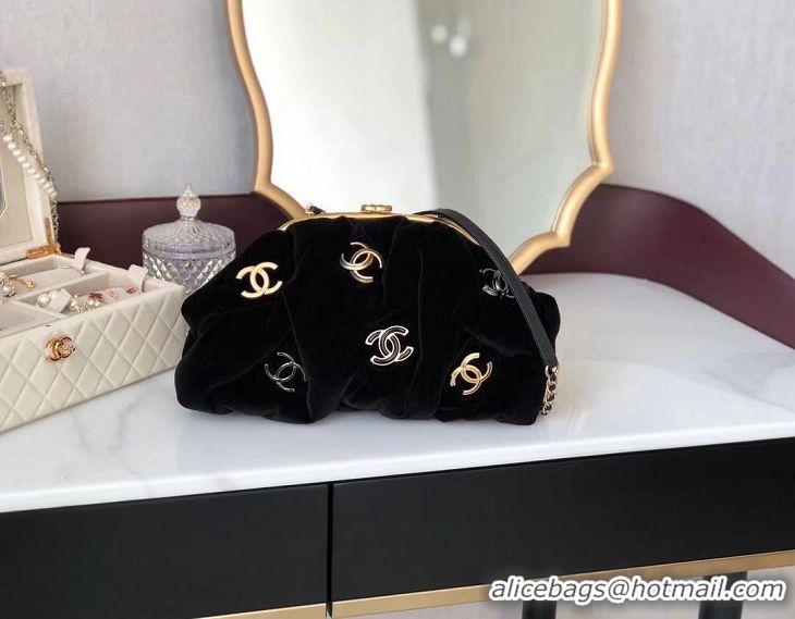 Luxury Discount Chanel Clutch Bag AS2137 black