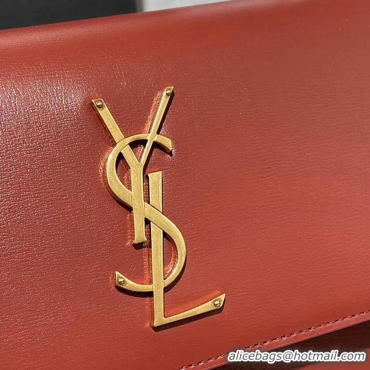 Good Taste Yves Saint Laurent Calfskin Leather Tote Bag Y634723 red