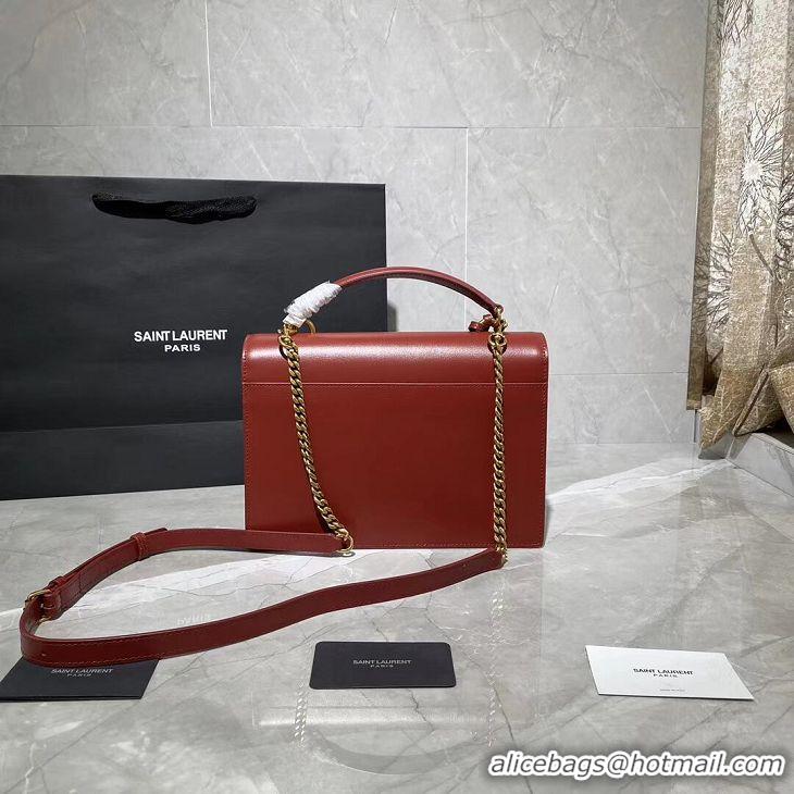 Good Taste Yves Saint Laurent Calfskin Leather Tote Bag Y634723 red