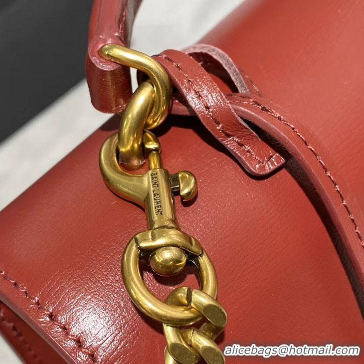 Good Taste Yves Saint Laurent Calfskin Leather Tote Bag Y634723 red