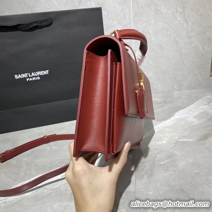 Good Taste Yves Saint Laurent Calfskin Leather Tote Bag Y634723 red