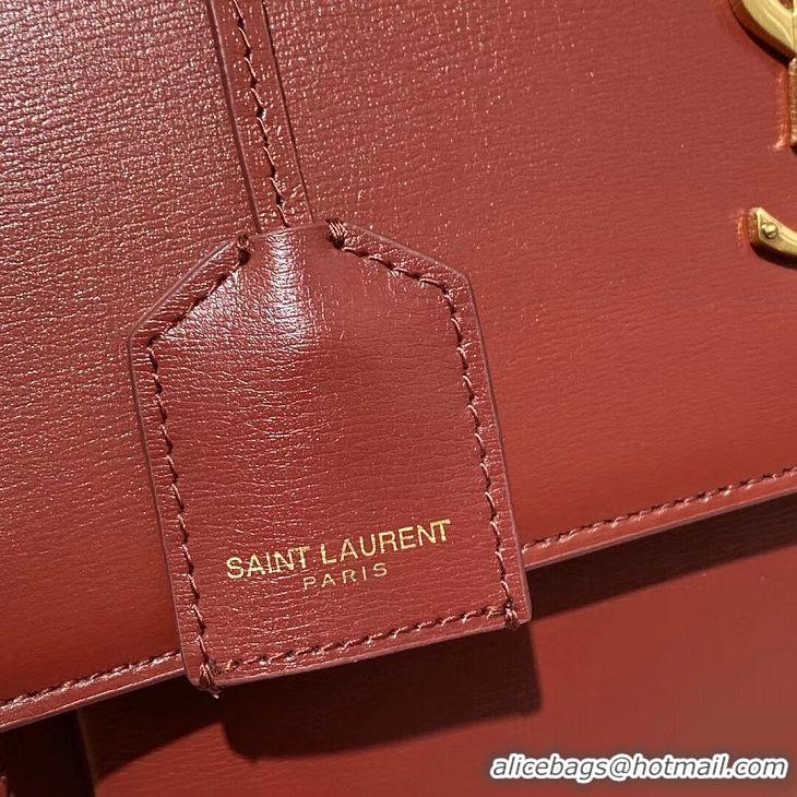 Good Taste Yves Saint Laurent Calfskin Leather Tote Bag Y634723 red