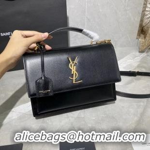 Cheapest Yves Saint Laurent Calfskin Leather Tote Bag Y634723 black