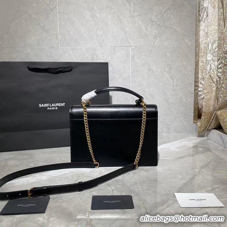 Cheapest Yves Saint Laurent Calfskin Leather Tote Bag Y634723 black