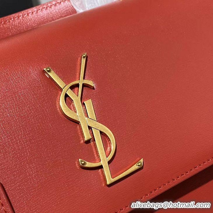 Low Cost Yves Saint Laurent Calfskin Leather Tote Bag Y634723 Bright red