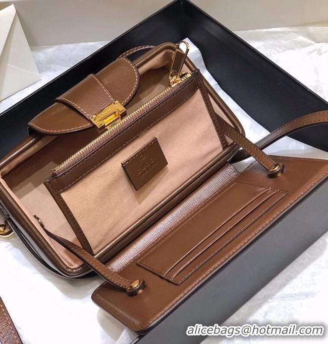 Buy Discount Gucci Horsebit 1955 mini bag 614368 brown