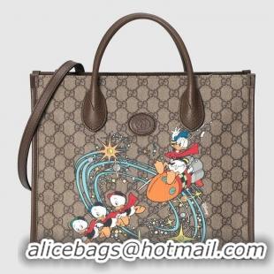 New Style Gucci Disney x Gucci Donald Duck tote bag 648134 brown