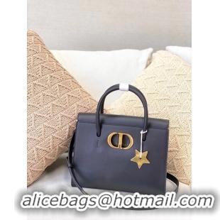 Promotional DIOR MEDIUM ST HONORE TOTE Grained Calfskin M9321UMBA dark blue