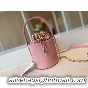 Unique Discount Chanel Drawstring Sheepskin bag AS1478 pink