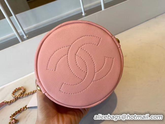 Unique Discount Chanel Drawstring Sheepskin bag AS1478 pink