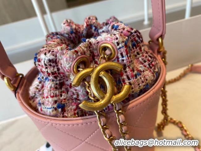 Unique Discount Chanel Drawstring Sheepskin bag AS1478 pink