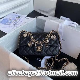 Traditional Discount Chanel Flap Bag Lambskin & Gold-Tone Metal AS2326 Black