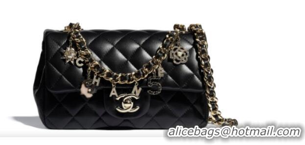 Traditional Discount Chanel Flap Bag Lambskin & Gold-Tone Metal AS2326 Black