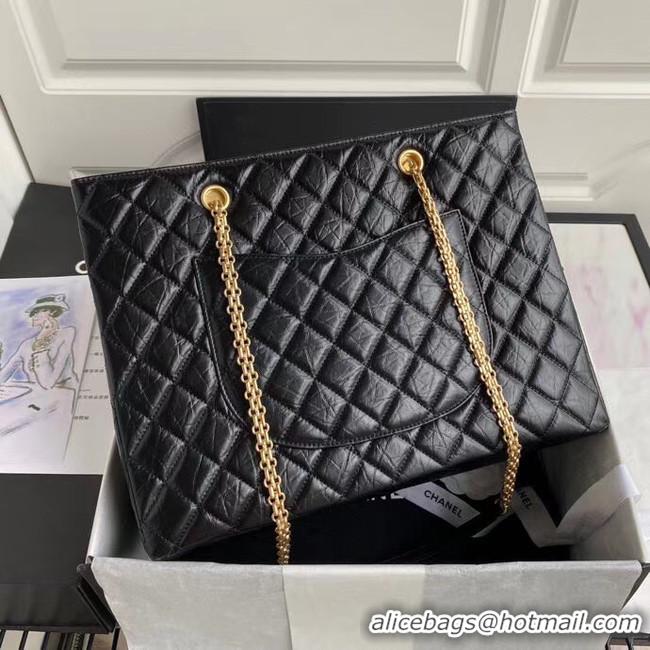 Most Popular Chanel Original Lather Shopping bag AS6611 black