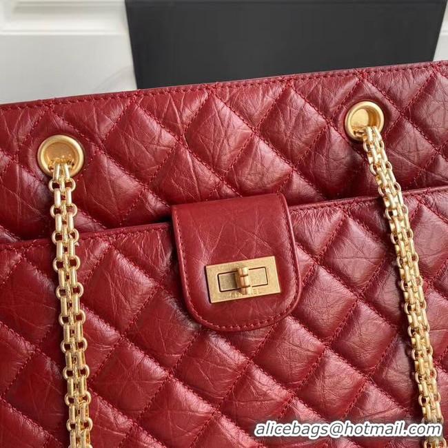 Well Crafted Chanel Original Lather Shopping bag AS6611 red