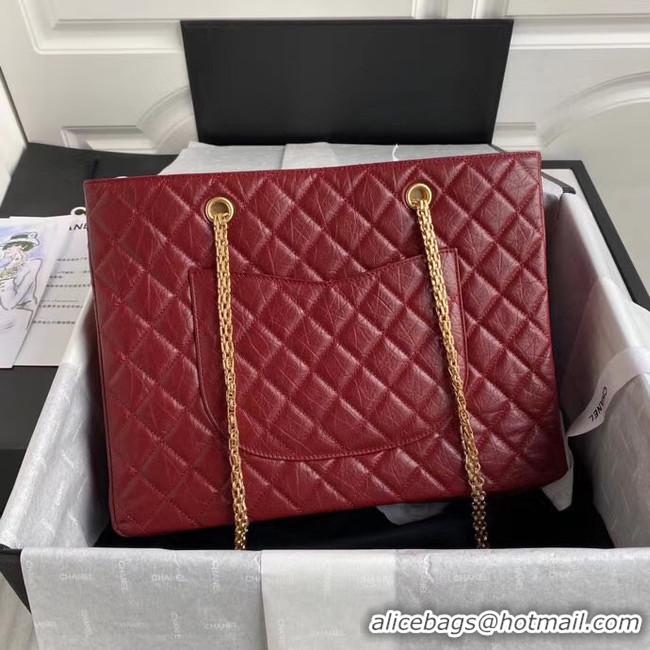 Well Crafted Chanel Original Lather Shopping bag AS6611 red