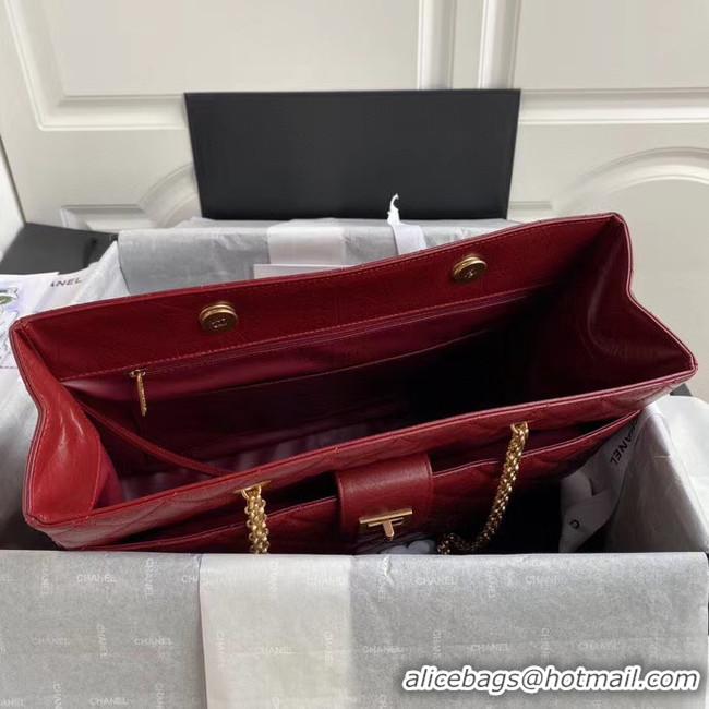 Well Crafted Chanel Original Lather Shopping bag AS6611 red