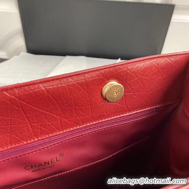 Well Crafted Chanel Original Lather Shopping bag AS6611 red