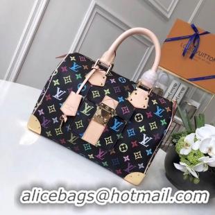 Buy Fashionable Louis Vuitton Monogram Multicolore Speedy 2569 black