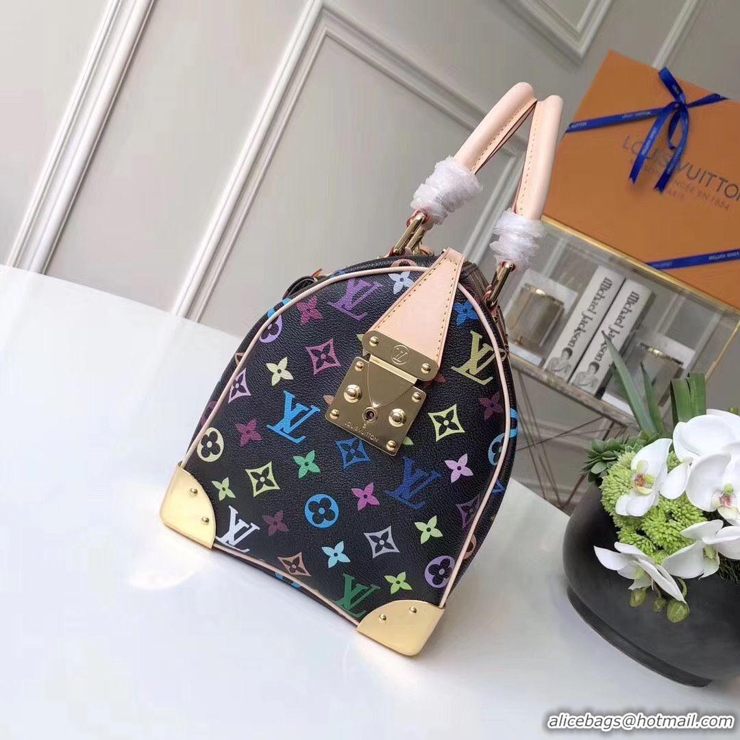 Buy Fashionable Louis Vuitton Monogram Multicolore Speedy 2569 black