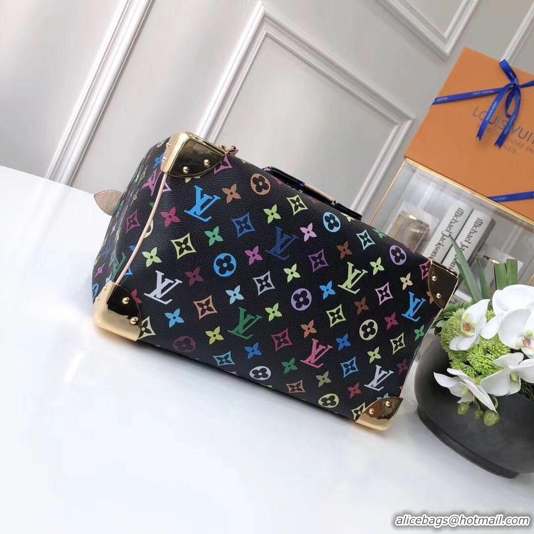 Buy Fashionable Louis Vuitton Monogram Multicolore Speedy 2569 black