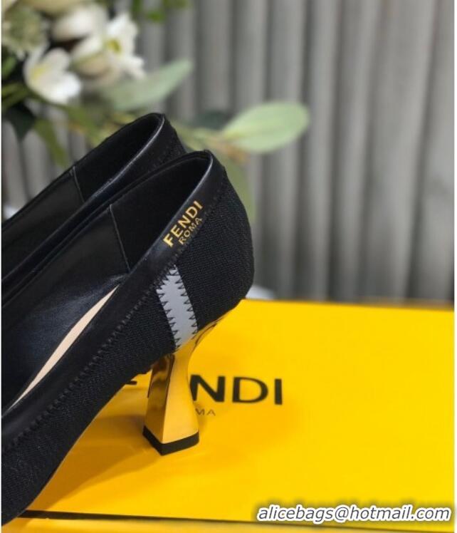 Good Quality Fendi Colibri Fabric Pumps 9.5cm Black 122139