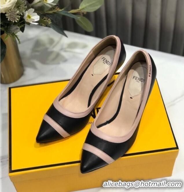 Most Popular Fendi Colibri Calfskin Pumps 9.5cm Black 122146