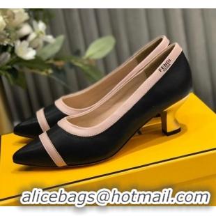 Good Looking Fendi Colibri Calfskin Pumps 5.5cm Black 122147