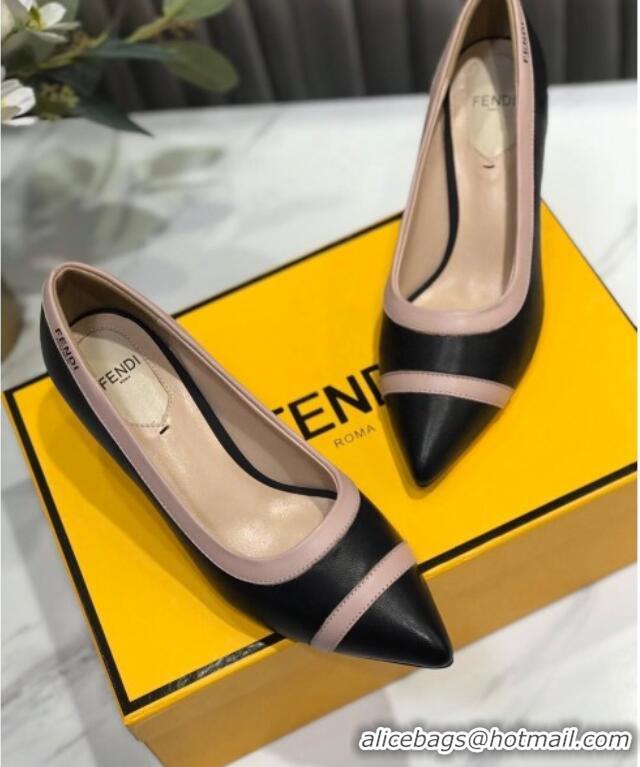 Good Looking Fendi Colibri Calfskin Pumps 5.5cm Black 122147