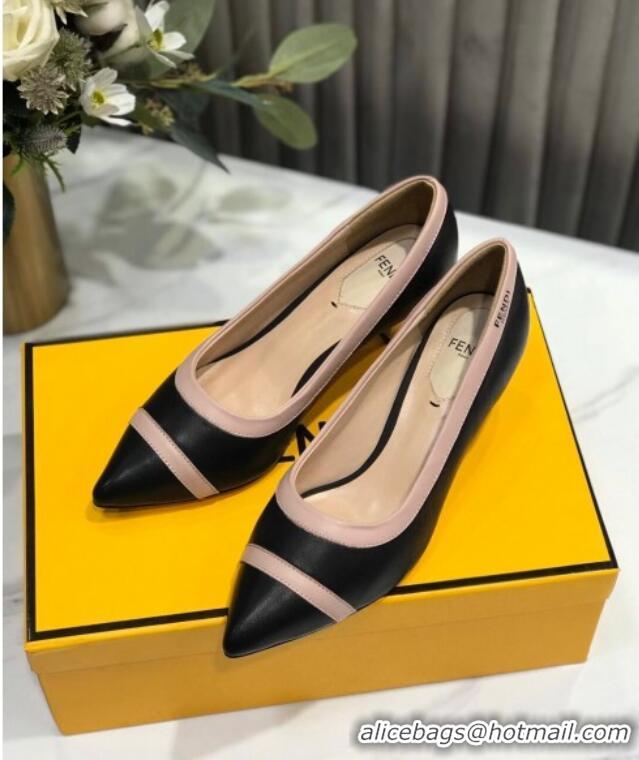 Good Looking Fendi Colibri Calfskin Pumps 5.5cm Black 122147