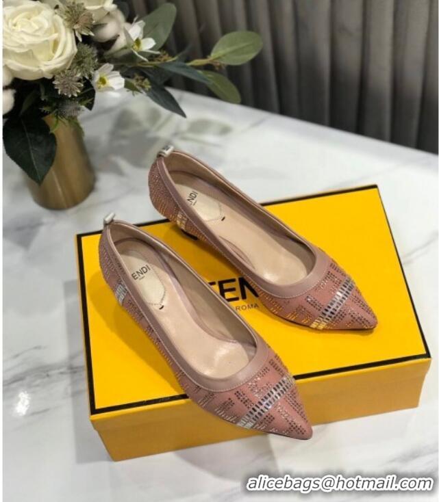 Lower Price Fendi Colibri Crystal Fabric Pumps 5.5cm Pink 122150