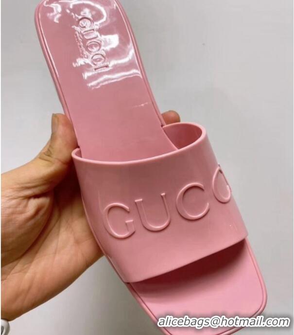 Cheap Price Gucci TPU Slide Sandal With 5.5cm Heel 101963 2021