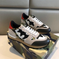 Best Quality VALENTINO Camouflage Rockrunner Sneaker Shoes V4869