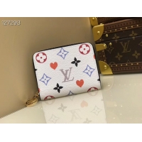 Super Quality Louis Vuitton GAME ON ZIPPY COIN PURSE M80305 white