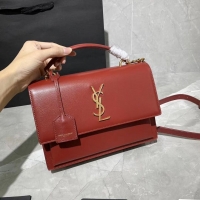 Good Taste Yves Saint Laurent Calfskin Leather Tote Bag Y634723 red