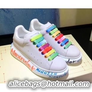 Most Popular Alexander McQueen Velvet Graffiti Sneakers 092443