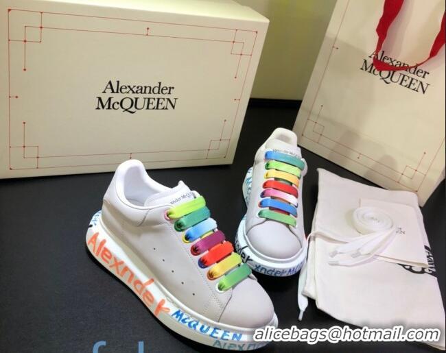 Most Popular Alexander McQueen Velvet Graffiti Sneakers 092443