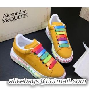 Low Price Alexander McQueen Velvet Graffiti Sneakers 092446