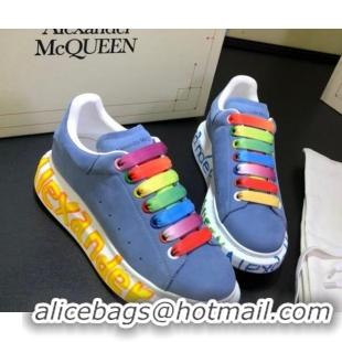 Well Crafted Alexander McQueen Velvet Graffiti Sneakers 092449