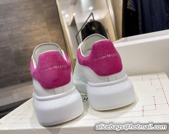 Unique Style Alexander Mcqueen White Silky Calfskin Sneaker 22211 Pink