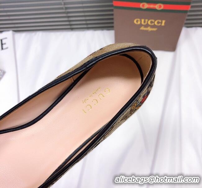 Cheap Price Gucci GG Ballet Flat with Horsebit 11203 Brown