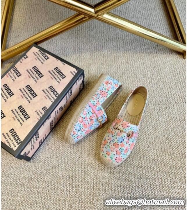 Most Popular Gucci Liberty London Flora Print Canvas Espadrilles 111260 Green