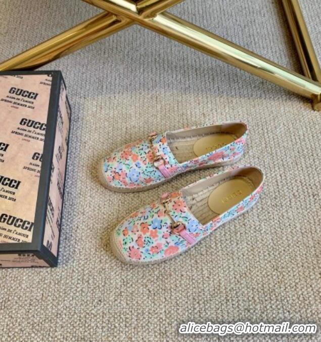 Most Popular Gucci Liberty London Flora Print Canvas Espadrilles 111260 Green