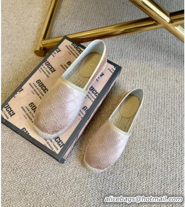 Low Price Gucci GG Silk Espadrilles 11264 Pale Gold