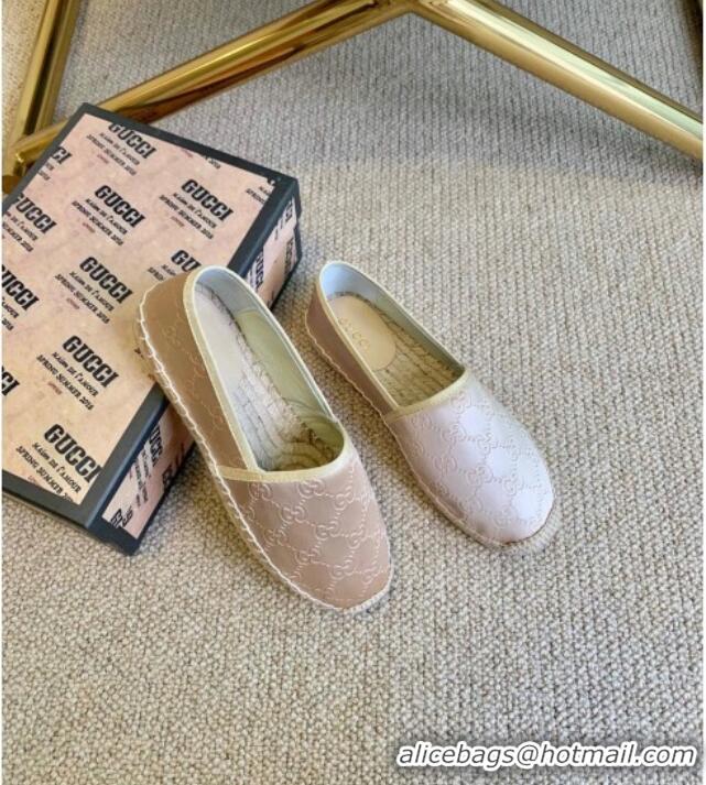 Low Price Gucci GG Silk Espadrilles 11264 Pale Gold