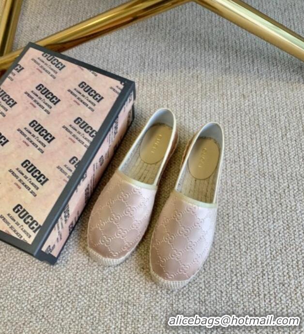 Low Price Gucci GG Silk Espadrilles 11264 Pale Gold