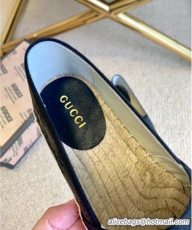 Best Design Gucci GG Silk Espadrilles 11264 Black