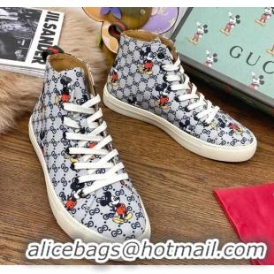 Trendy Design Gucci x Disney GG High top Sneakers 111438 Grey