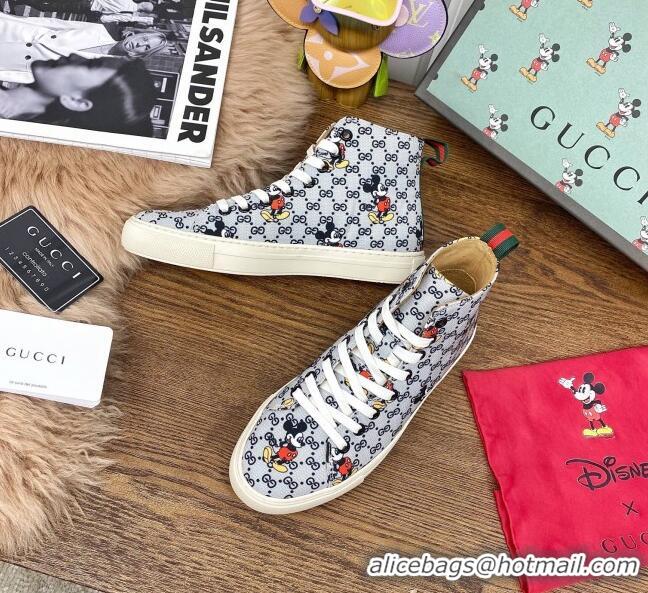 Trendy Design Gucci x Disney GG High top Sneakers 111438 Grey