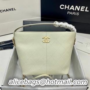 Affordable Price Chanel Small Shopping Bag AS2286 White